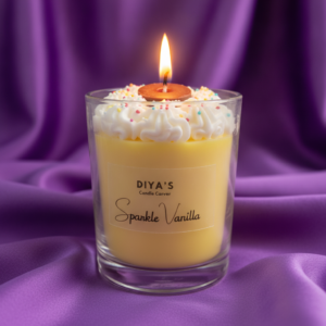 Diya's Sparkle Vanilla Soy Shot Candle